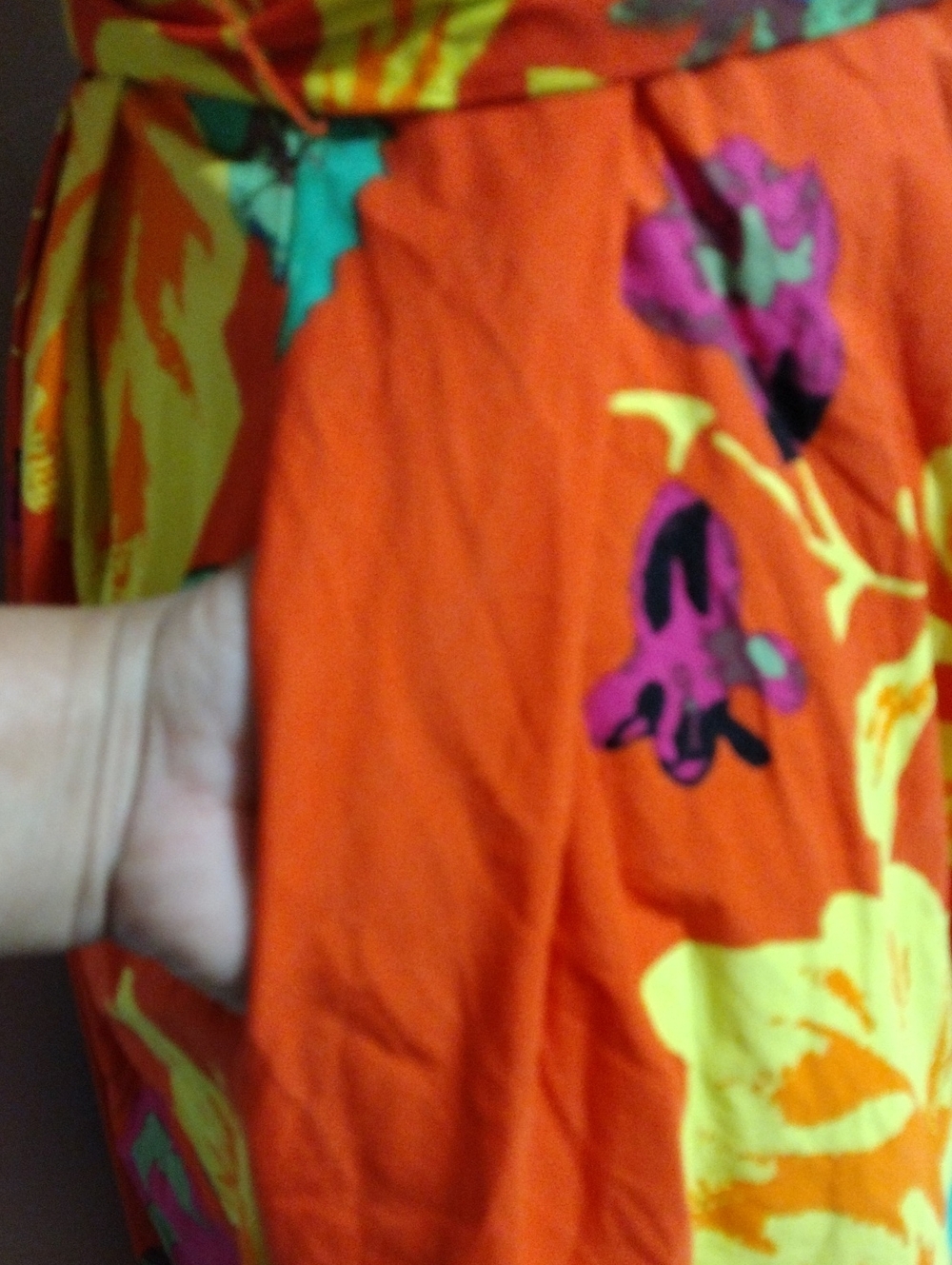 Christopher John Rogers Floral Puff Sleeve Belted Cotton Poplin Maxi Dress US 8 - Picture 13 of 16